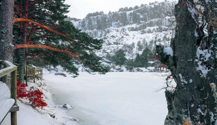 Vista invernal de la Laguna Negra./SN