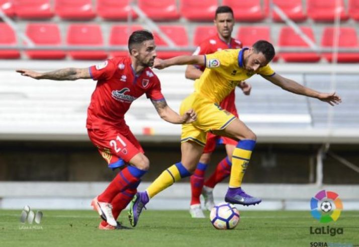 Imagen del Numancia-Alcorcón de la primera vuelta/ LFP