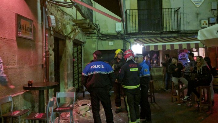 Imagen del lugar del desplome./SN