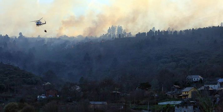 Imagen del incendio./Brif Tabuyo