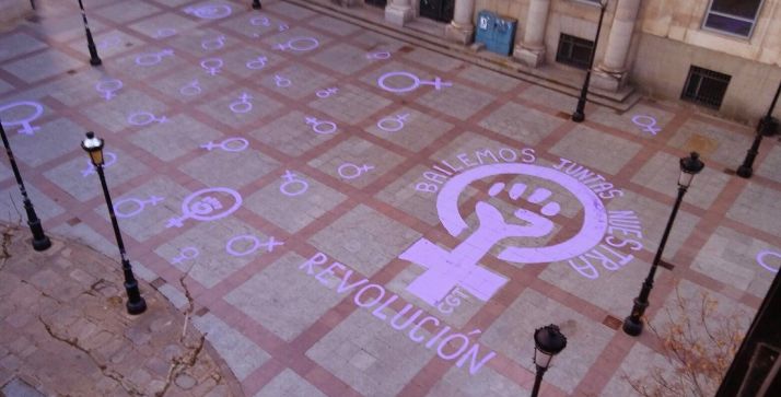 La plaza de San Esteban este miércoles.