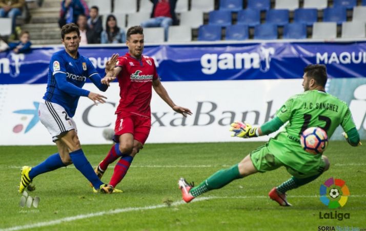 Del Moral en una jugada de ataque./LFP