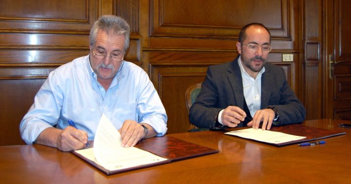 Carlos Heras y Luis Rey este lunes./Dip.