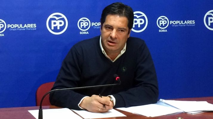 Javier Martín, este martes en rueda de prensa.