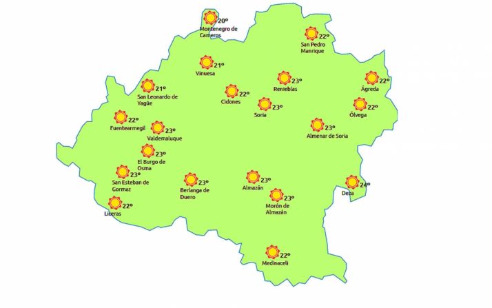 Nuevo día primaveral este viernes./eltiempo.es