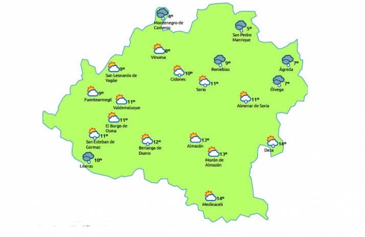 Previsión para este martes 21./eltiempo.es