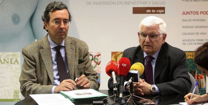 De Marichalar (izda.) y Ruiz Liso este miércoles. /SN