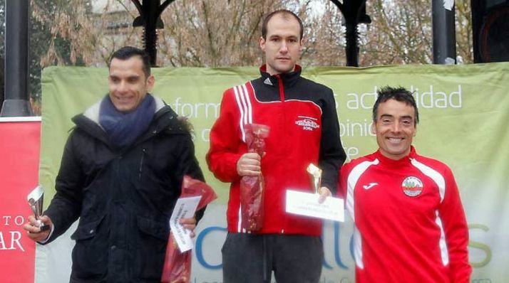 El soriano, en lo alto del podio.