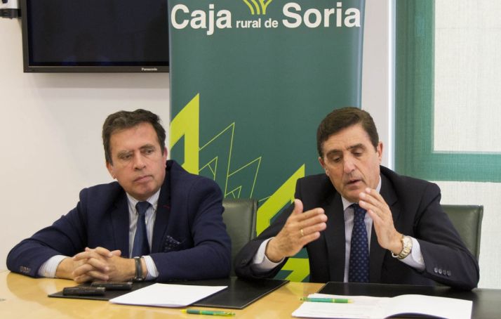 Javier Barrio (izda.) y Carlos Martínez Izquierdo, este lunes. /PL