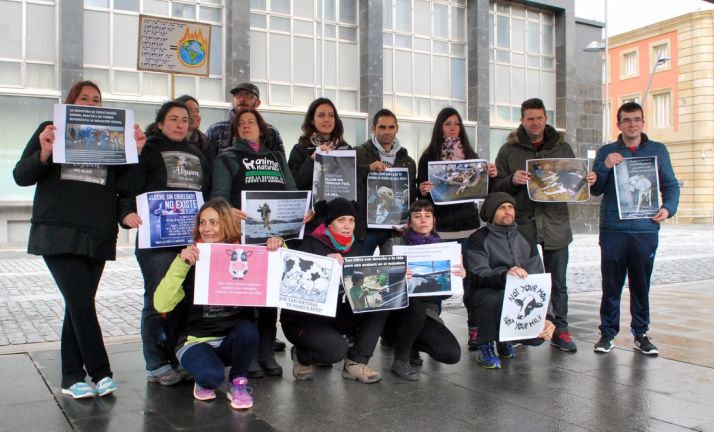 Algunos de los manifestantes. /SN