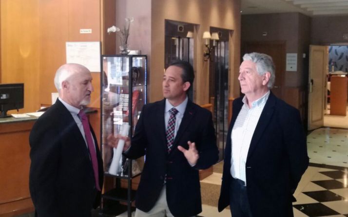 Andrés García, Fco. Javier Blanco y Amadeo Sagué. /SN