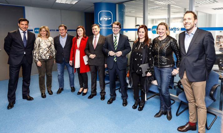 El Comité de Dirección del PPCyL este miércoles.