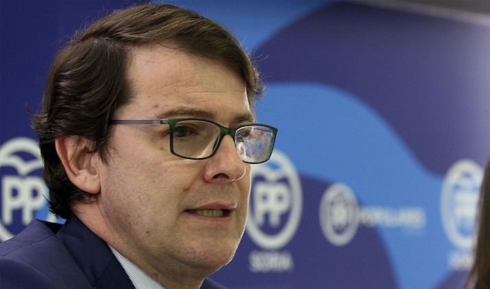 Fernández Mañueco en su última visita a Soria en marzo. /SN