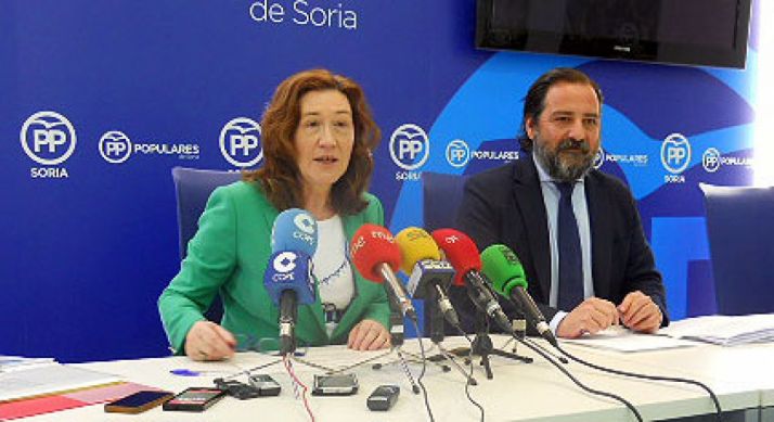 María José Heredia y José Manuel Hernando este miércoles. /SN