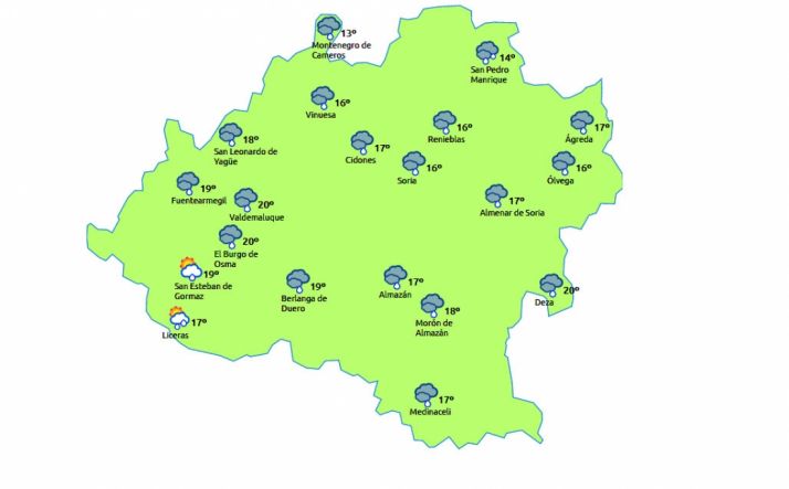 Previsión para esta tarde./eltiempo.es