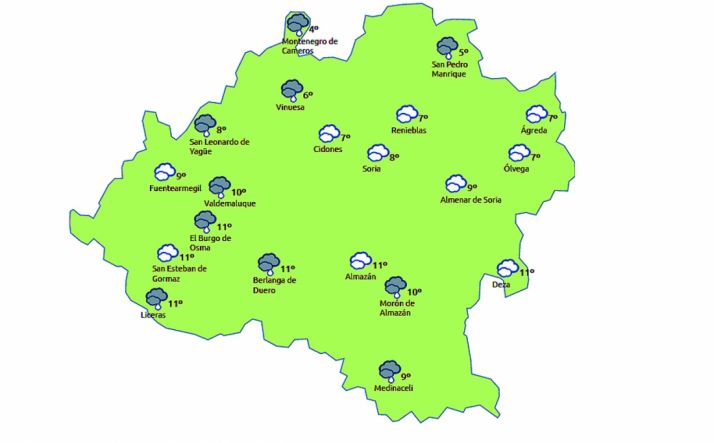La previsión para este miércoles./eltiempo.es