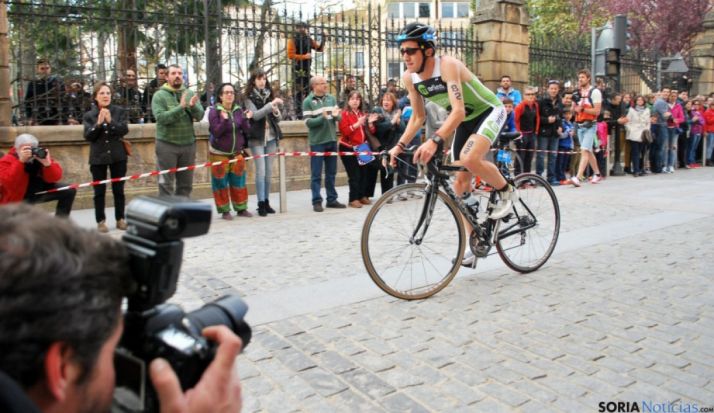 Una prueba de duatlón en la capital./SN