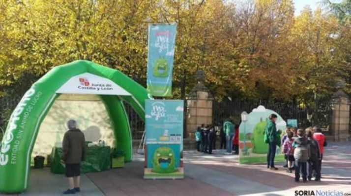 Imagen de una de las campañas de Ecovidrio en Soria/ SN