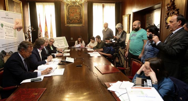 Imagen de la presentación del sorteo de este sábado./SN