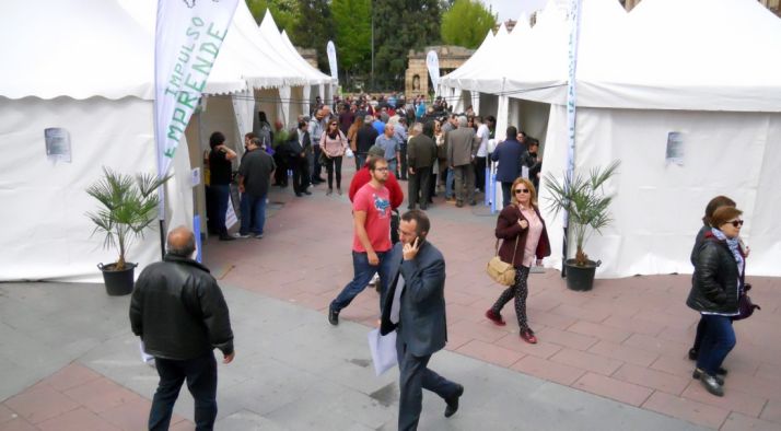 Imagen de la feria en su apertura este viernes. /SN