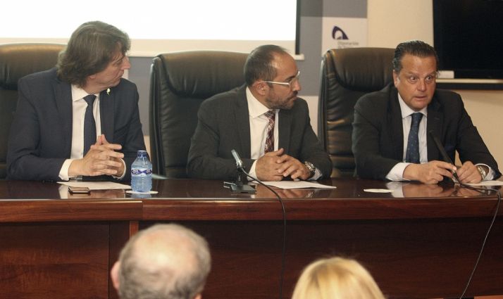 Mario Amilivia (dcha.), Luis Rey y Carlos Martínez Mínguez. /SN