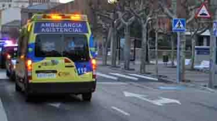 Un vehículo de transpore sanitario./SN