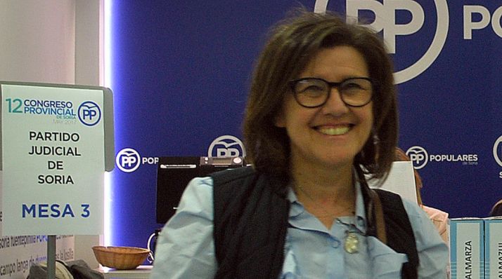 Mar Angulo este viernes en la sede del PP en la capital. /SN