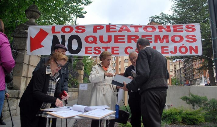Imagen de la concentración esta tarde. /SN