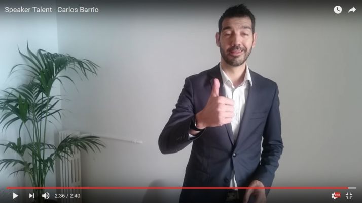 Carlos Barrio en el vídeo.