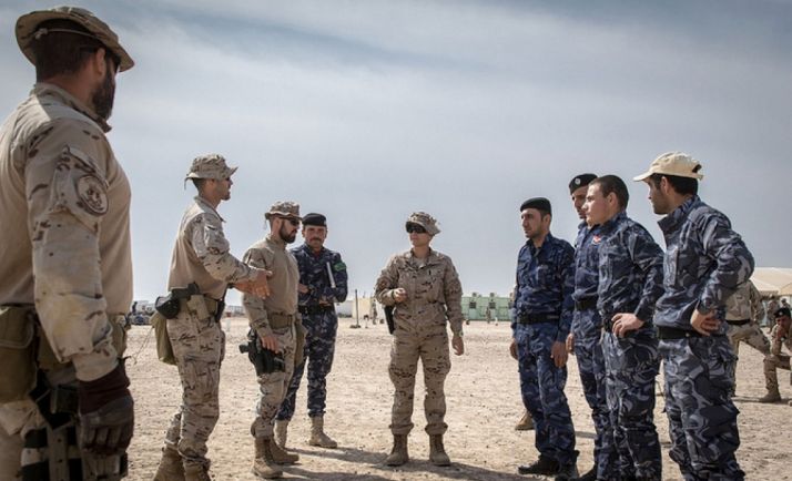 Militares españoles en unas prácticas./FAS