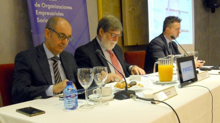 Pisonero, (izda.), Aparicio y Tordesillas este lunes. /SN