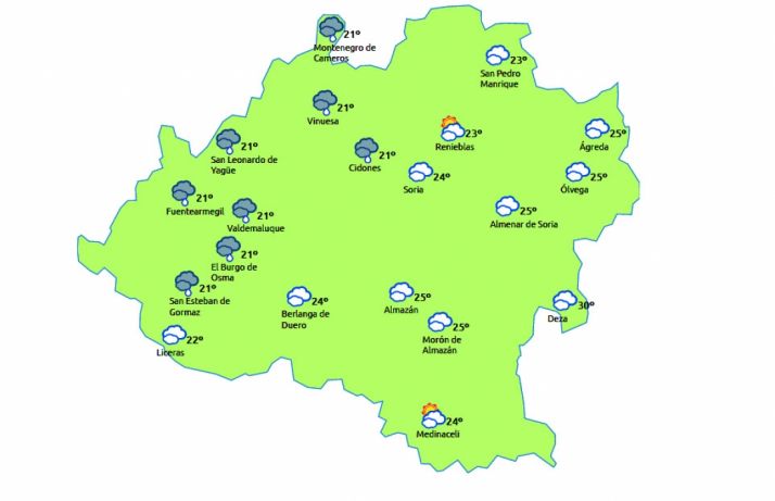 Previsión para este 17 de mayo./eltiempo.es