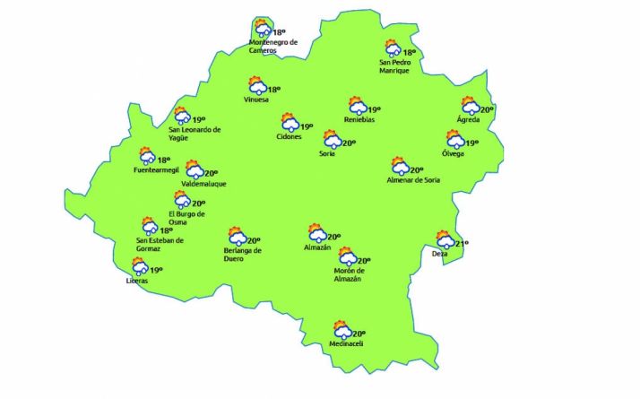 Mapa para este lunes 29./eltiempo.es