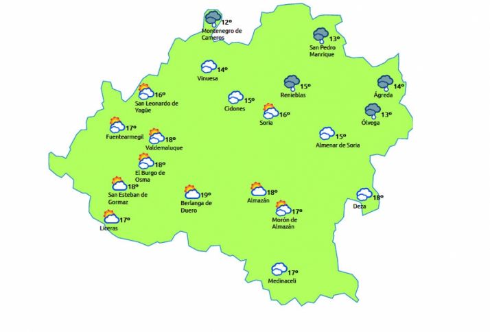 Previsión para este 2 de mayo. /eltiempo.es