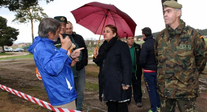 La subdelegada, en la penúltima jornada del campeonato este jueves. 