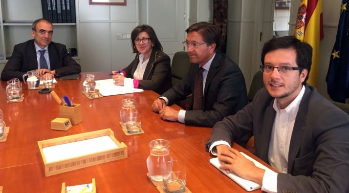 Manuel Niño, (izda.), Angulo, Martínez y Cabezón. 