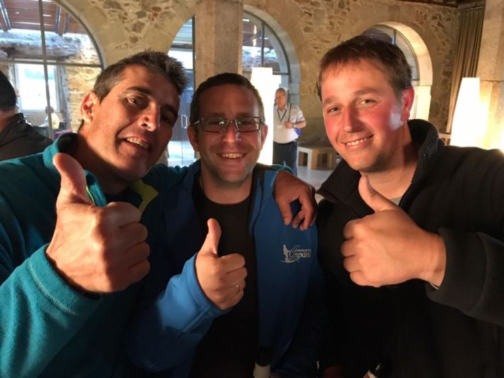 De Diego (dcha.), Domínguez y Herrero./CPCS