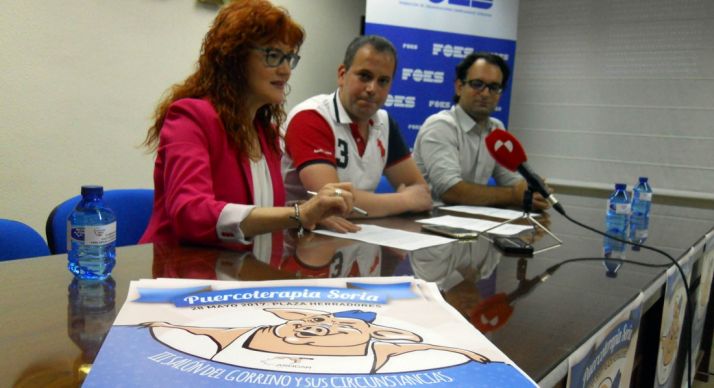 Ana Calvo, Marino García y Carlos Hernández este viernes./SN