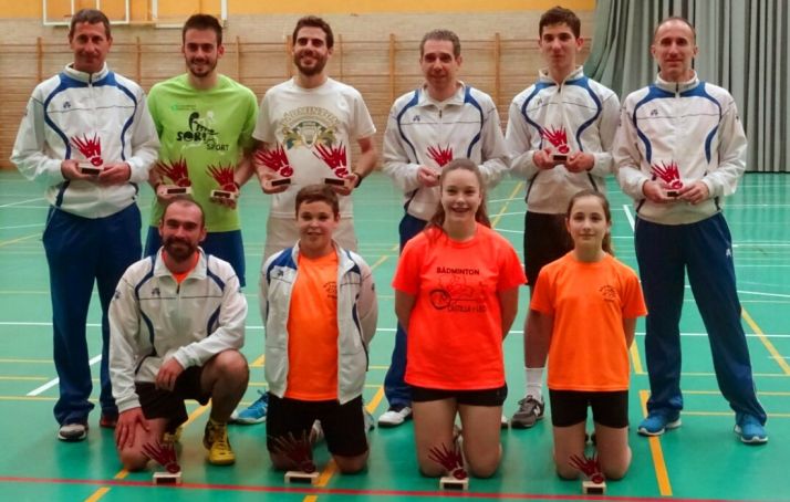 Vencedores del Provincial de bádminton.