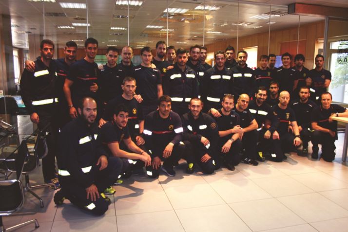 Imagen de los bomberos participantes/ JCyL