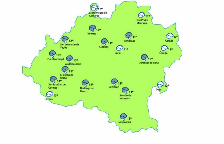 Previsión para este viernes 5./eltiempo.es