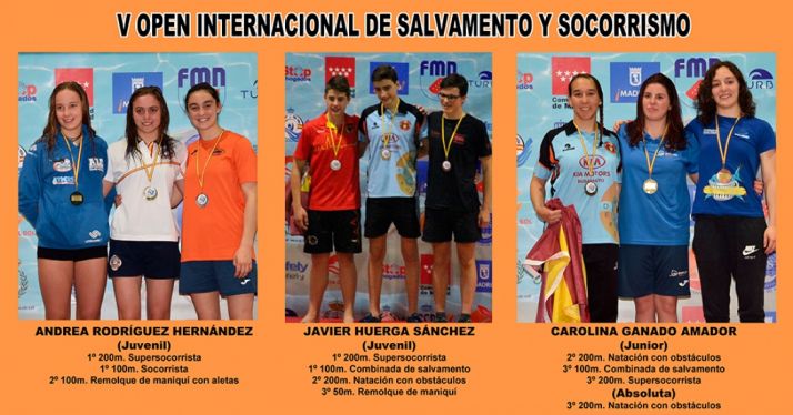 Fotografía del medallero del Campeonato de España de Primavera.