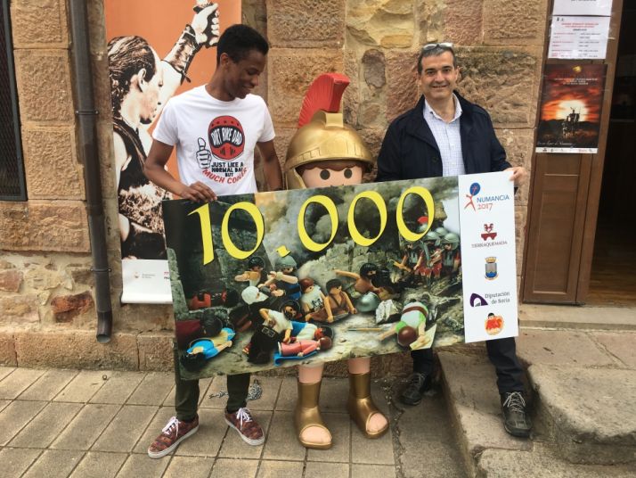 Ges Esteban junto a Alberto Santamaría (presidente de Tierraquemada)