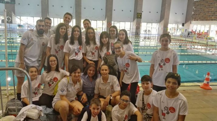 Equipo soriano de Juegos Escolares de Salvamento.