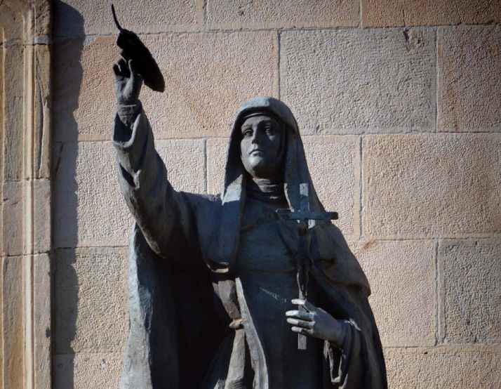 Talla de la franciscana en la Diputación./SN