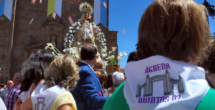 Imagen del inicio de la procesión en su incio a la salida del santuario. /SN