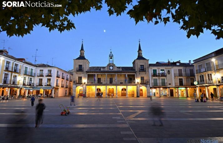 Imagen de la plaza Mayor burgense.