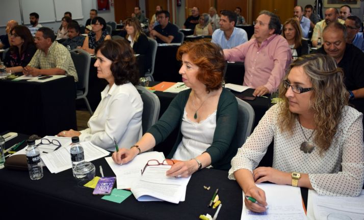 Delegados de CSIF este miércoles.