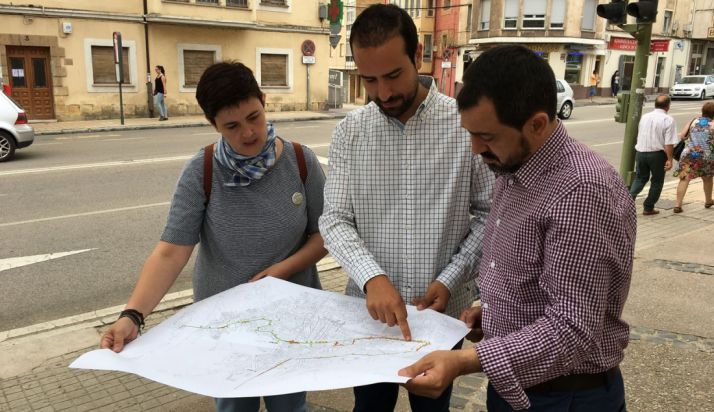Ana Alegre, Ángel Hdez. y Javier Muñoz.