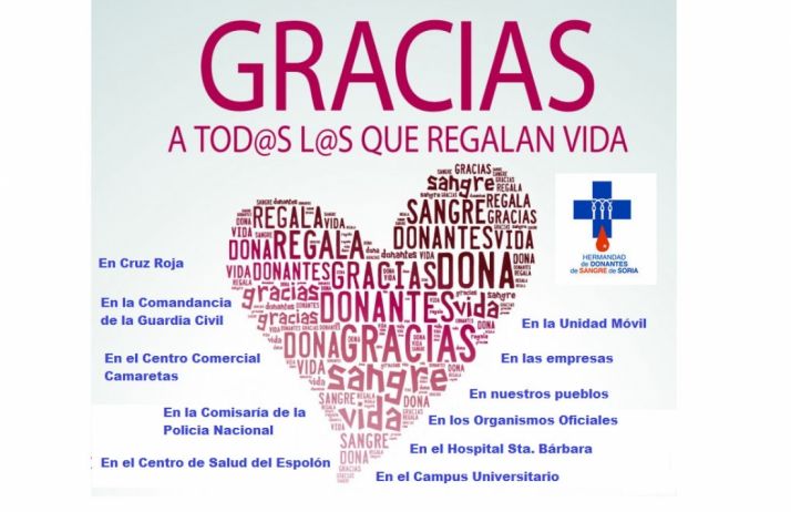 Agradecimientos de la Hermandad de Donantes